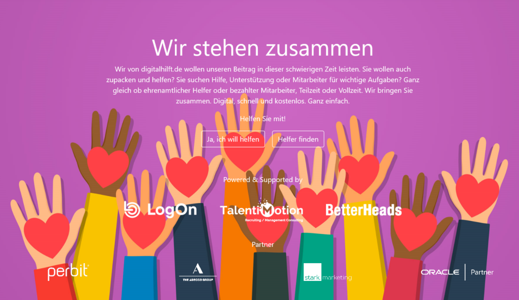 Zusammenhalt in der Corona-Krise: perbit unterstützt die Initiative digitalhilft.de LogOn digitalhilft
